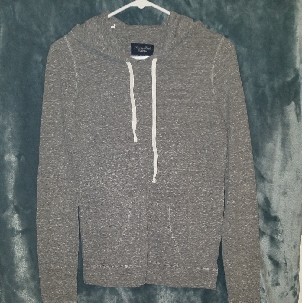 American Eagle Hooded Long Sleeve Shirt